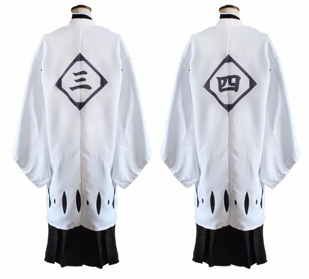 Аниме Блич Kyouraku Shunsui Kenpachi Zaraki косплей костюм белый плащ капитан Плащ Хэллоуин для