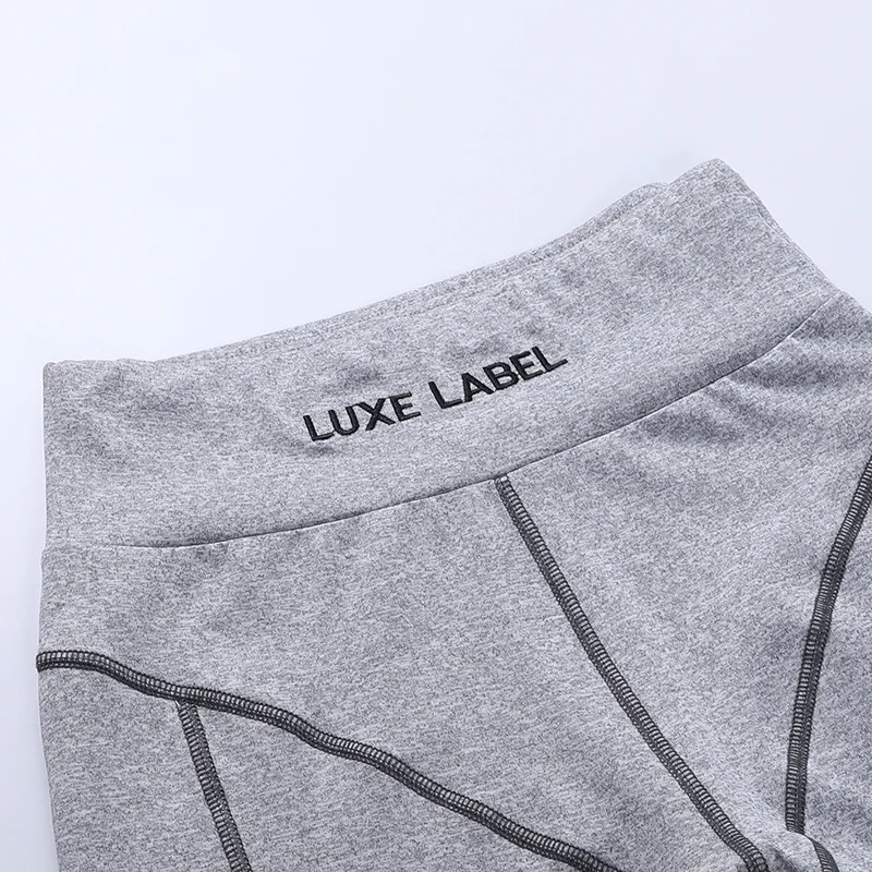

Patchwork Women 2 Piece Set Long Sleeve Gym Top Zipper High Waist Leggings Letter Embroidery Sporty Tracksuit Outfit