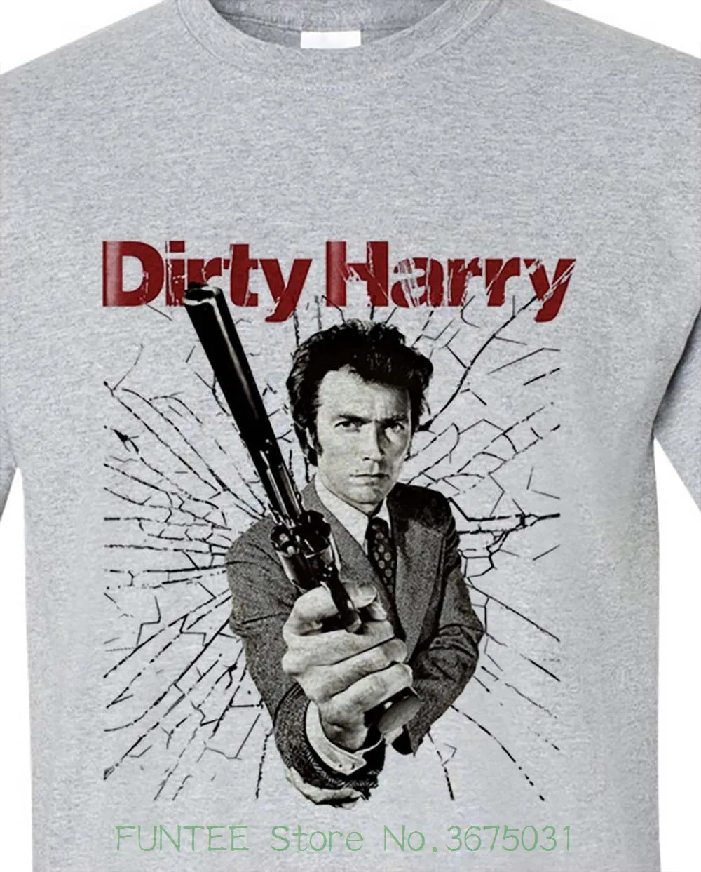 

Men New High Quality Dirty Harry T-Shirt Clint Eastwood Vintage Retro Movie Graphic Tee 70'S 80'S