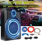 Автомобильный Hi-Fi сабвуфер 800 Вт, усилитель басов из алюминиевого сплава для динамиков, 10-дюймовый Аудиопроцессор, автомобильный мощный стерео усилитель, музыкальный плеер