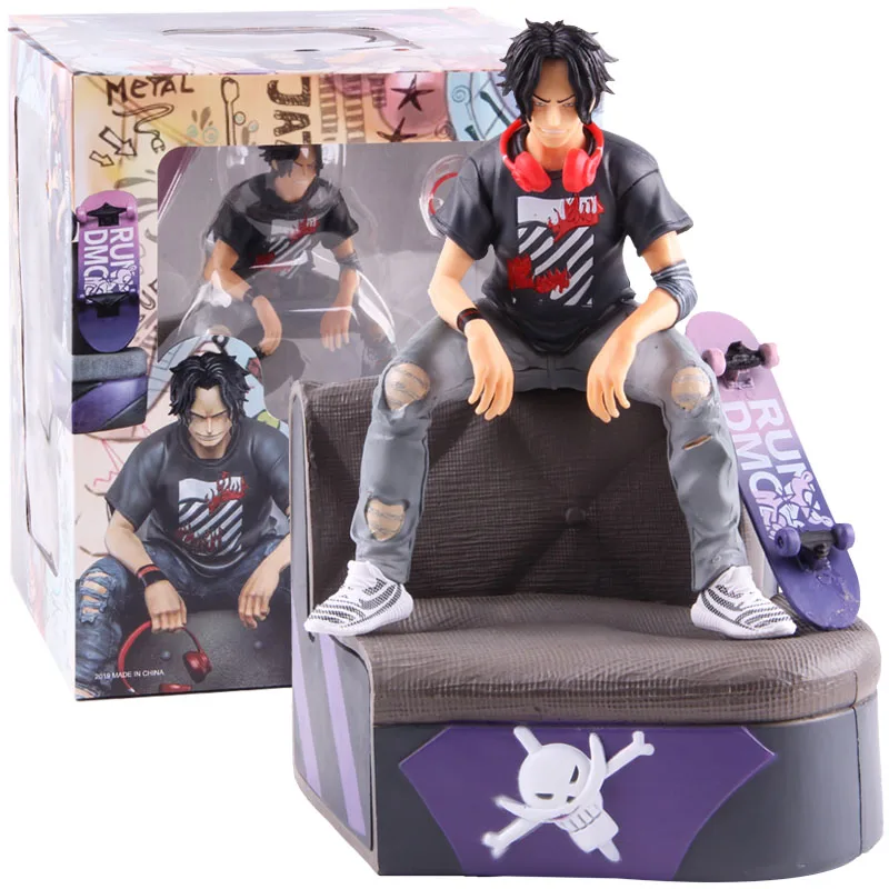 A with colorful box Аниме one piece Monkey D Luffy Portgas D Ace Sabo в модной одежде ПВХ фигурка цельная Статуя Коллекционная модель игрушки - Цвет: A with colorful box