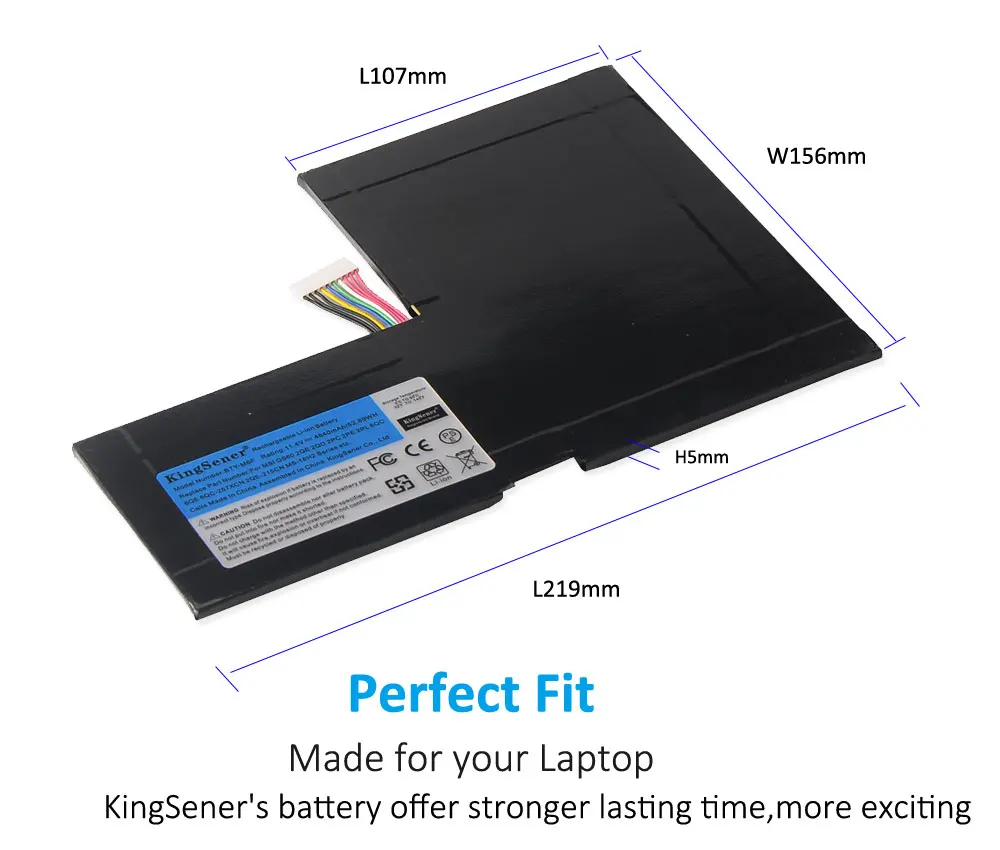 Новый аккумулятор KingSener для ноутбука MSI GS60 BTY M6F 2PL 6QE 2QE 2PE 2QC 2QD 6QC 257XCN Series 11 4 V