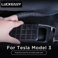 luckeasy for tesla model 3 air outlet under seat protective cover model3 2021 interior modification accessories