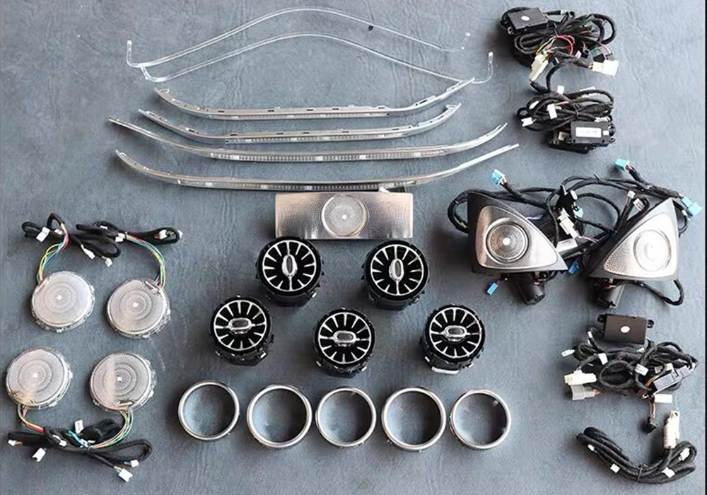 

64 color Ambient light For W205 Mercedes benz C GLC class C260 GLC C180 X253 Air Vent Atmosphere light Cover all around the car