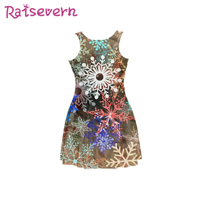 Raisvern Galaxy летнее платье для девочек с принтом цветные детские платья принцессы
