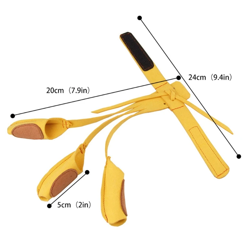 

H4GF Durable Archery Shooting Gloves,Three Finger Cow Protective Archery Gloves for Recurve Bows Hunting Finger