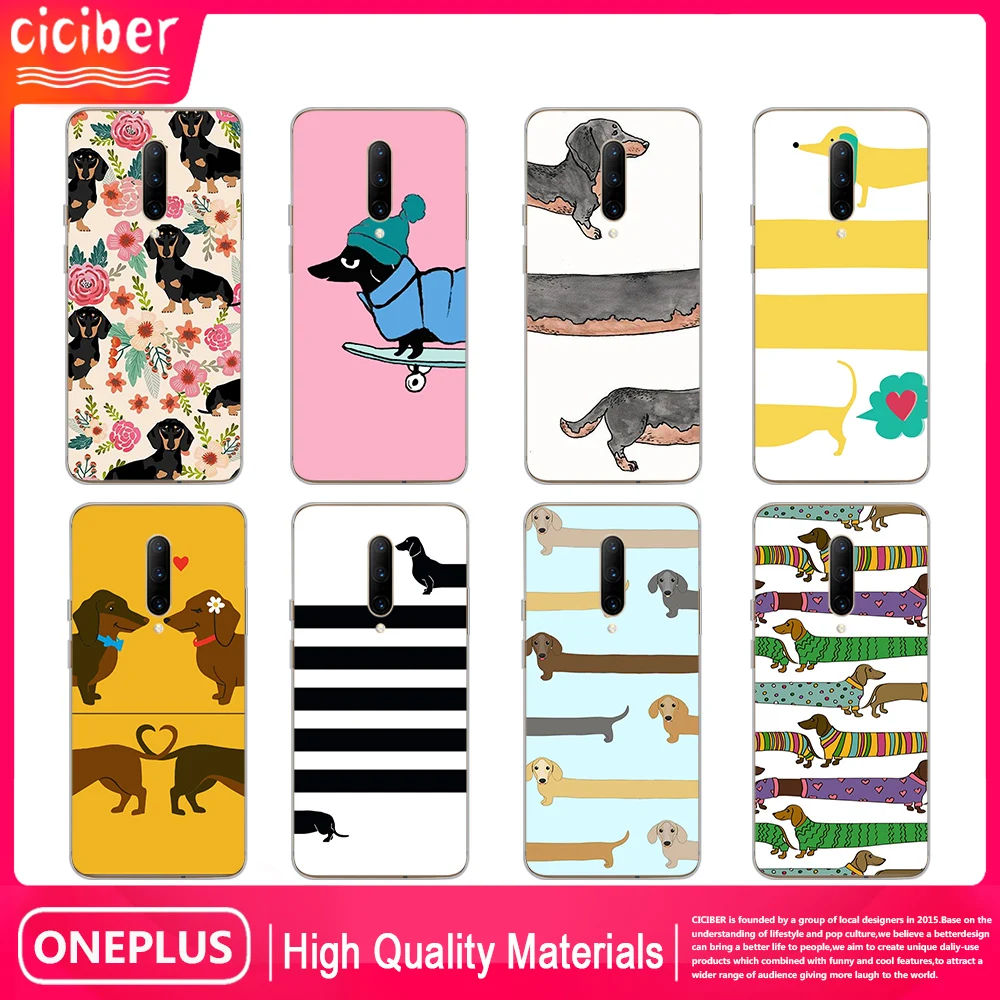 

Dachshund Case For Oneplus 8 Pro 8T 7T 7 6T 6 Nord N10 N100 Pro Glass Phone Cases for one plus 8 1+7 1+7t 1+8t 1+6 1+6t Cover