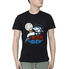 Акула пиратский пива вечерние бейсбольная Модные мужские топы с принтом Мужские футболки Прохладный Мужская футболка