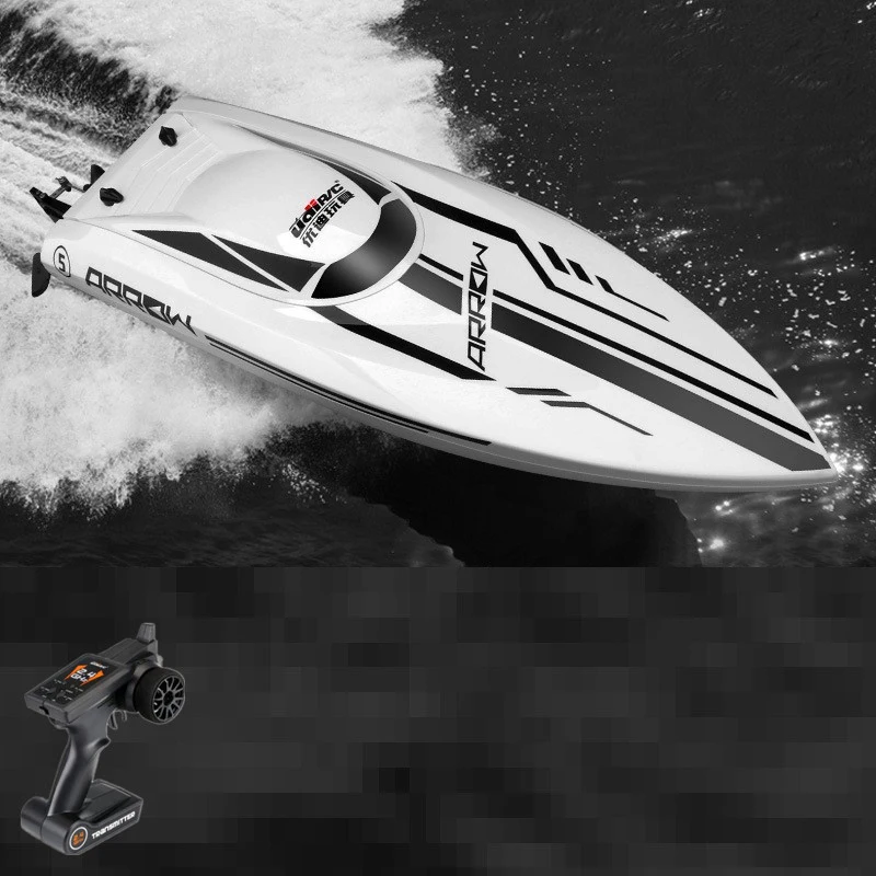 Скоростная бесщеточная лодка с дистанционным управлением скоростная 2 4G 55 км/ч 200M