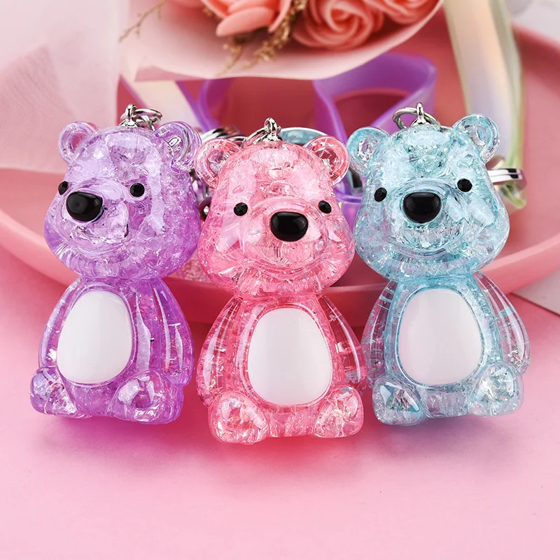 Брелок для ключей мужчин и женщин цветной кожаный ремешок с трещинами акриловыми