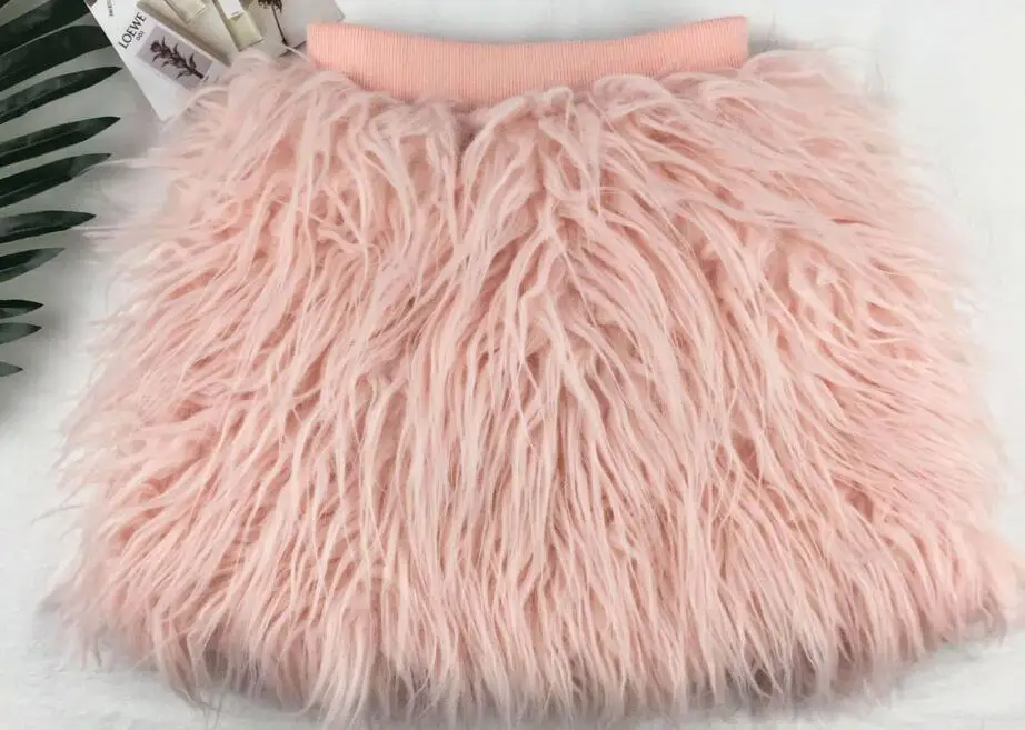 Pink Новинка года; зимняя детская юбка для девочек; повседневная шерстяная мини-юбка трапециевидной формы розовая одежда принцессы для маленьких детей от 18 месяцев до 5 лет; Прямая поставка - Цвет: Pink