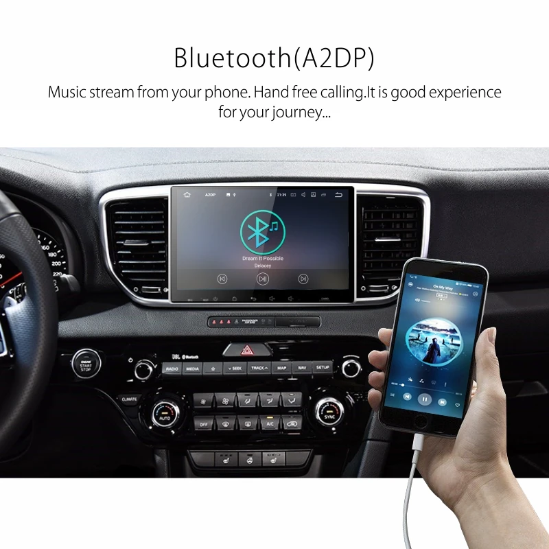 Dinfel 9 &quotAndroid 0 автомобильный Радио мультимедийный плеер для KIA sportage 3 4 2018 2019 KX5 gps