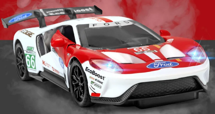 1/32 GT Супер спортивный автомобиль литье под давлением модель игрушечного автомобиля моделирование звук и светильник для детских игрушек - Цвет: F