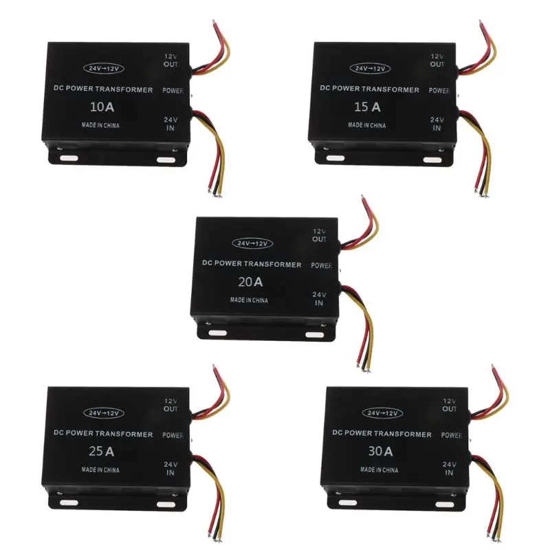 

Car Power Supply Step Down Transformer 24V To 12V Converter 10/15/20/25/30A