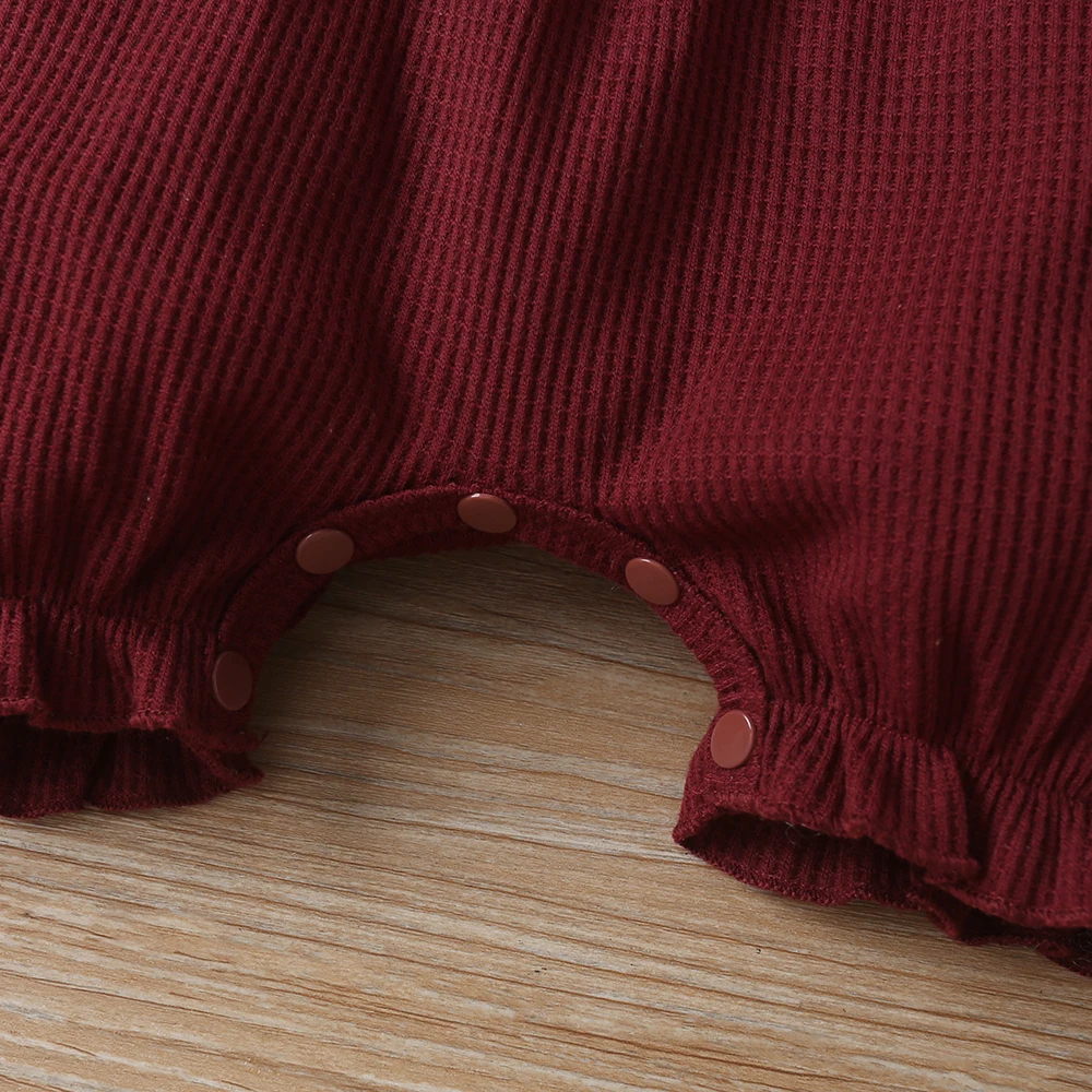 

Summer Baby Girl Clothes Solid Color Jumpsuits Baby Clothing Bow Decoration Short Romper Infant Girl Clothes With Headeope