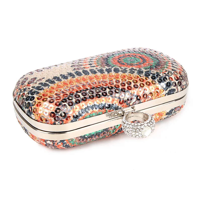 Женская сумочка для свадебного платья 2019 клатчи кошельки кольца блестки