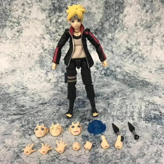 Экшн фигурки Shf Boruto игрушки для детей аниме изменяющая лицо модель кукла ниндзя