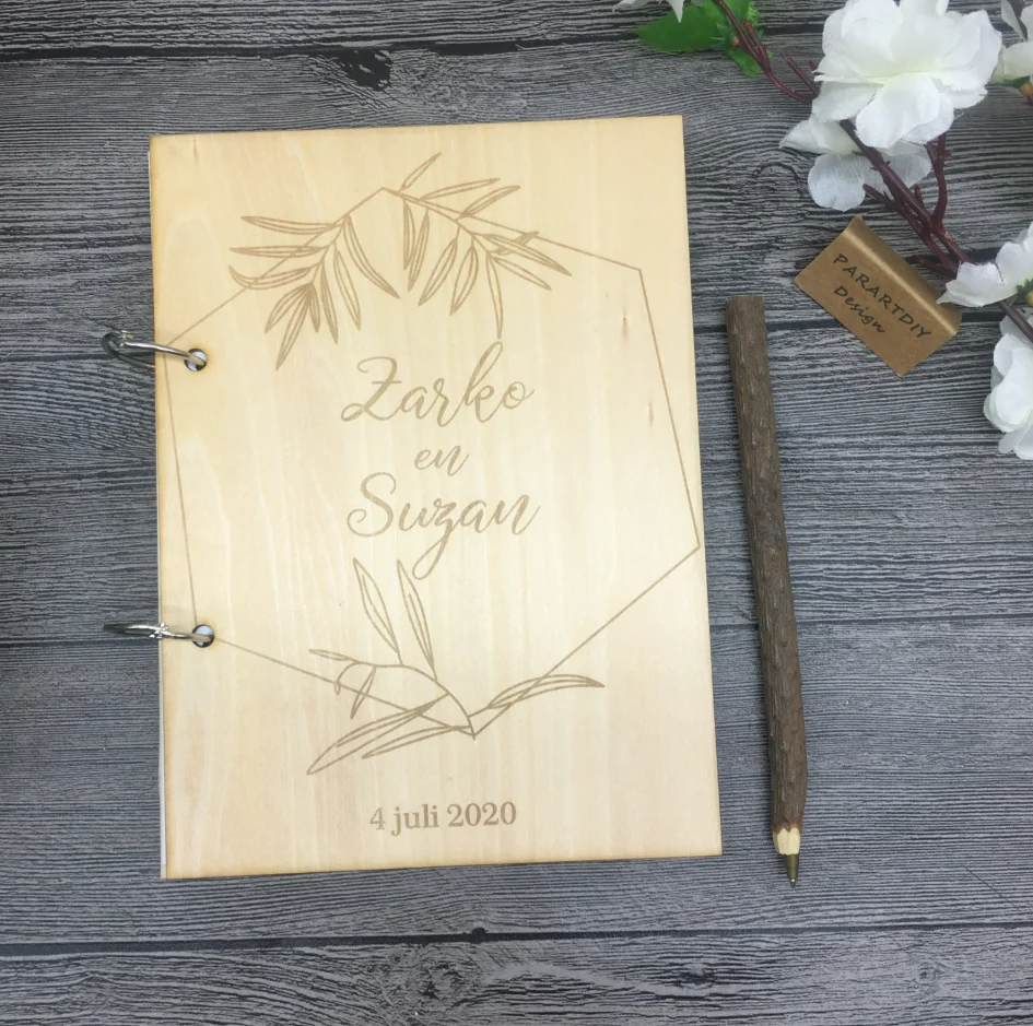 Индивидуальная ботаническая Гостевая книга свадьба минимальная Свадебная