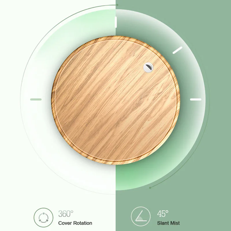 

New 1000ML Home Aromatherapy Diffuser Ultrasonic Air Humidifier Creative Wood Grain Cool Mist Maker High Quality 360 Adjustable