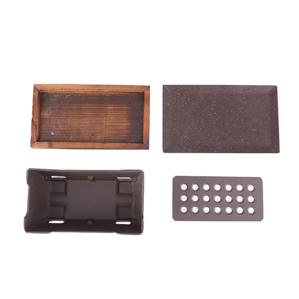 

Travel Table Top Easy Clean Aluminum Alloy Tool Picnic Non Stick 2 People Japanese Style Portable Barbecue Grill Camping Party