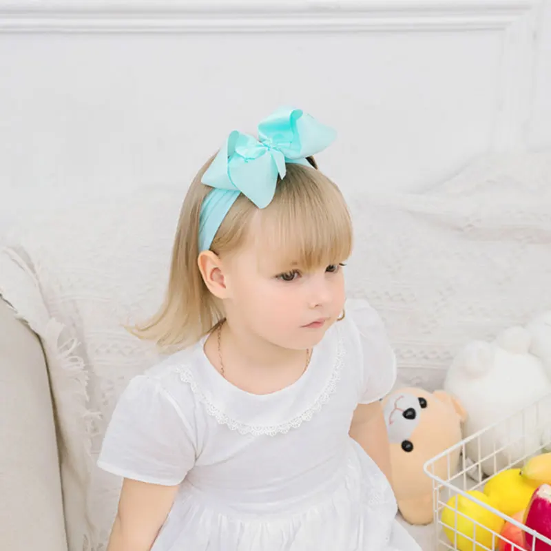 

Baby Girl Headband Infant Hair Accessories Bows Newborn Headwear Elastic Gift Toddler Bandage Ribbon Soft Bowknot