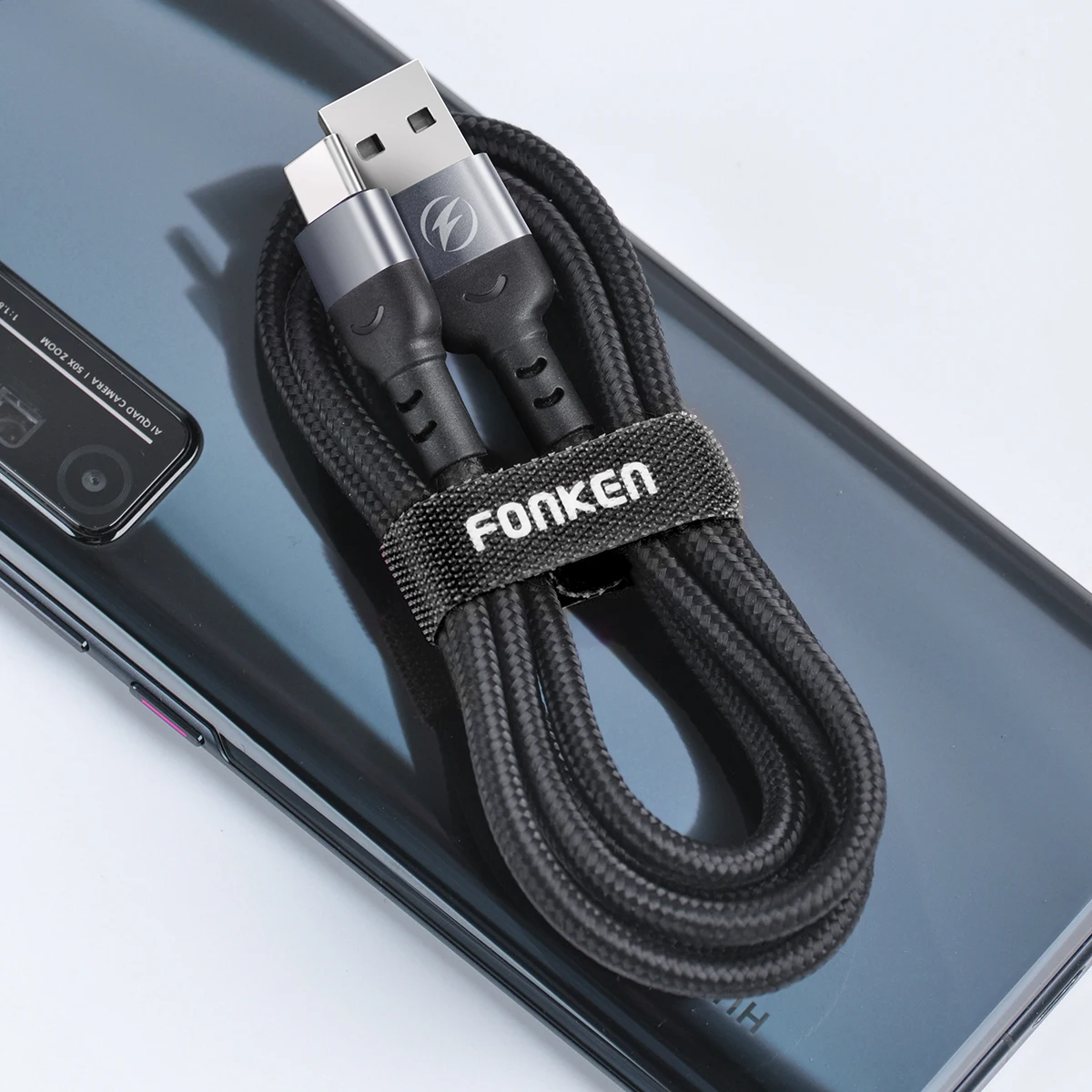 FONKEN AC23 Кабель Usb C для быстрой зарядки телефона шнур 3 А 1 м 2 зарядное устройство type