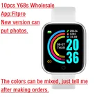 Спортивные водонепроницаемые Смарт-часы Y68s с пульсометром и тонометром, 1,44 дюйма, 10 шт.