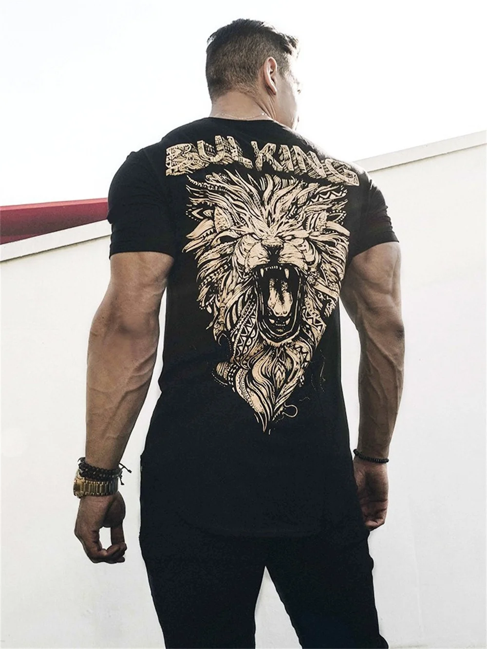 

Новинка лета 2021, модная спортивная быстросохнущая тренировочная свободная футболка с коротким рукавом для фитнеса, черная и серая