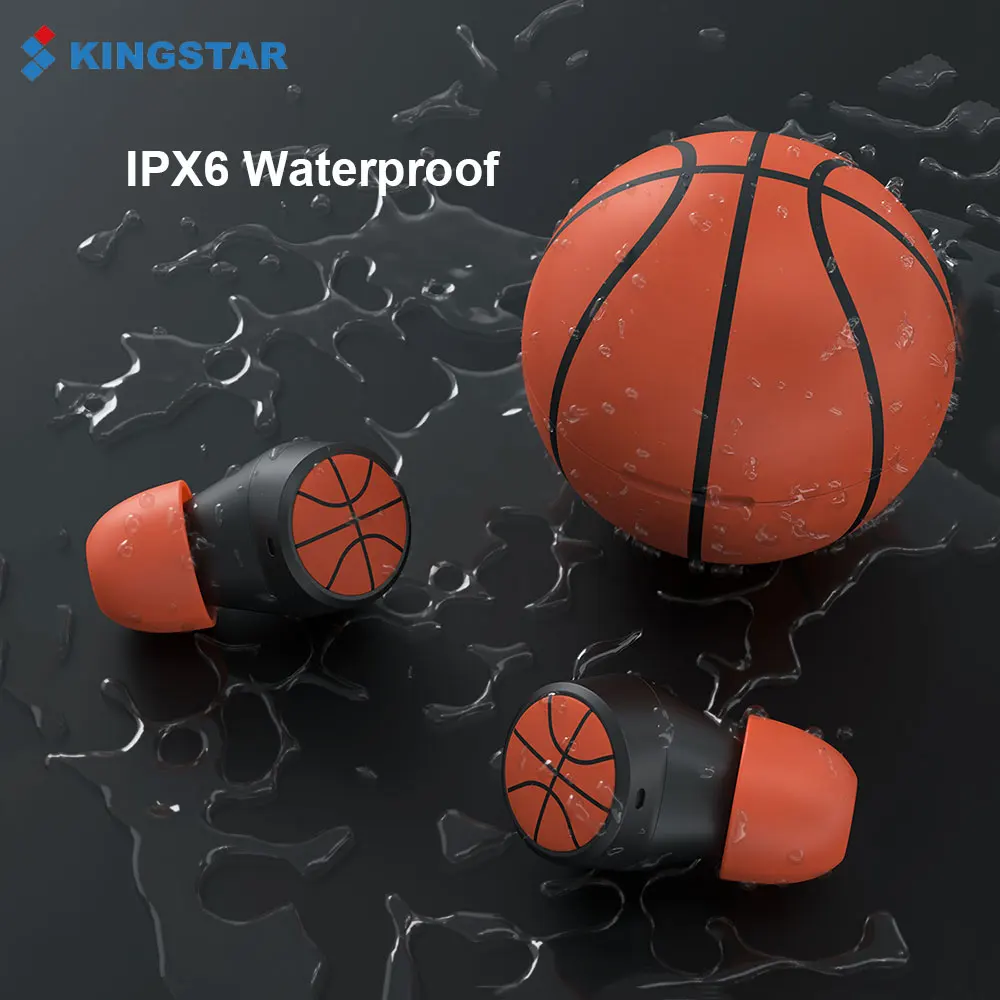 

KINGSTAR Bluetooth 5.1 Headphones Wireless Earphones Earbuds HIFI Stereo Earbuds Waterproof Sports Headset For basketball funs