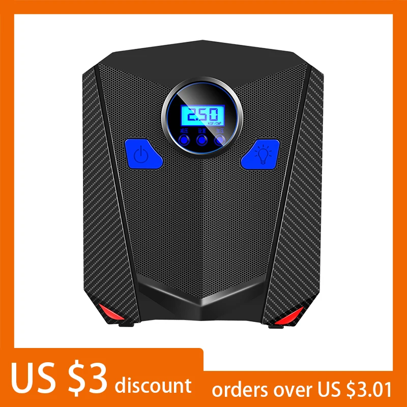 

Car Air Compressor Portable Air Comperssor Digital DC 12V 150PSI Illumination Inflatable Pump for Auto Car Motorcycles Bicycles