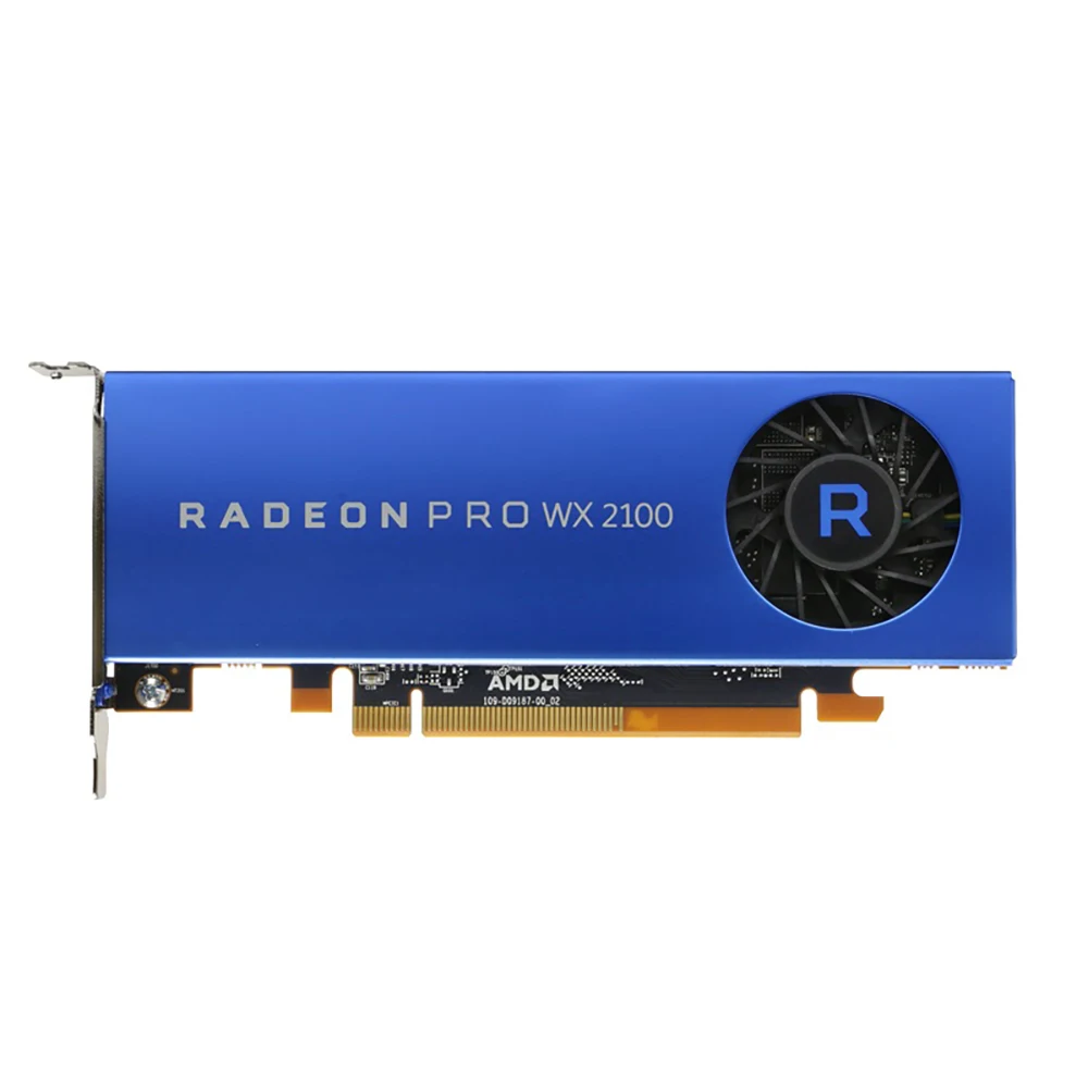 Оригинальная Новая графическая карта для AMD Radeon Pro WX 2100 2 Гб рабочая станция 2MDP1DP