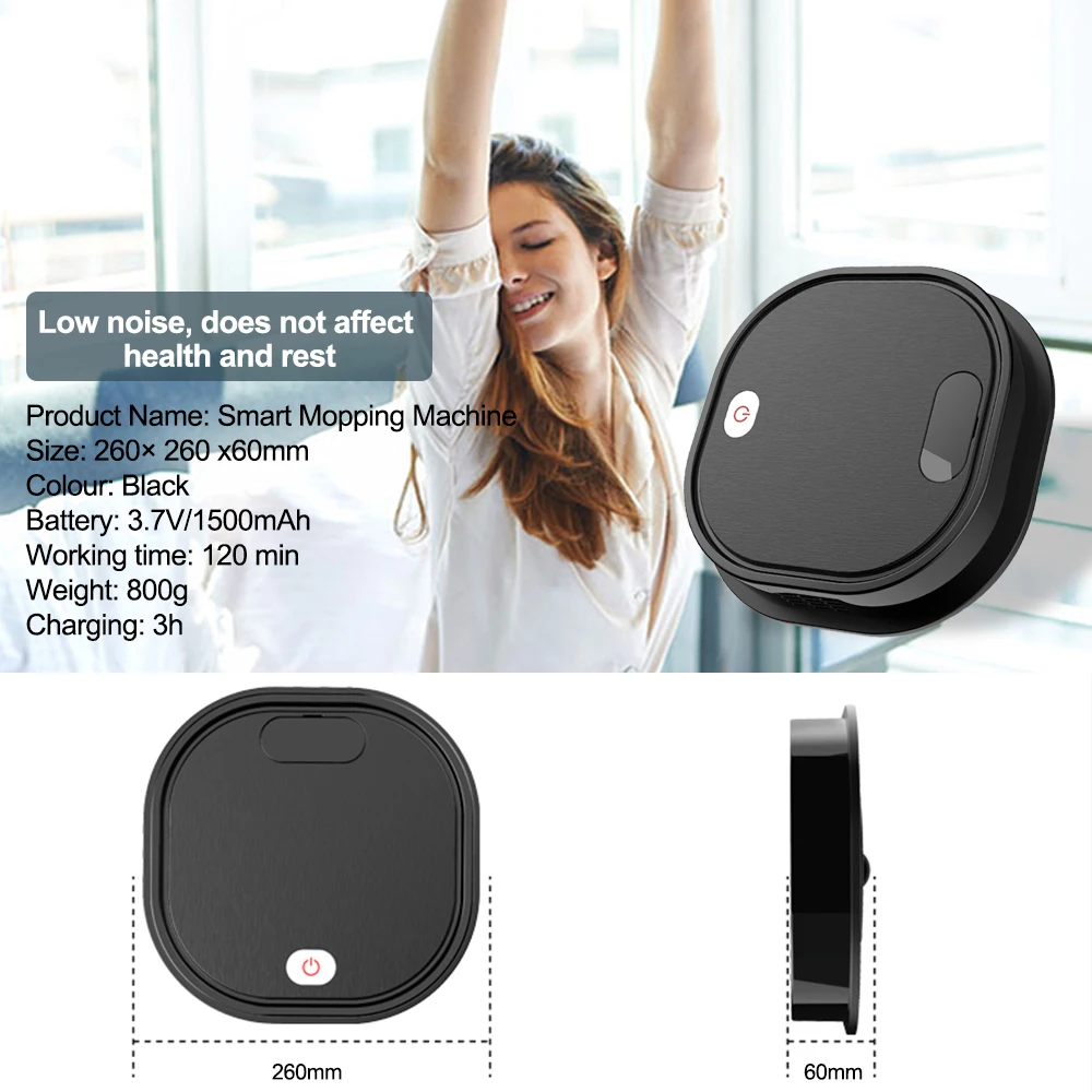 

Smart Mopping Machine Usb Automatic Multi-function Silent Wet Dry Cleaning Dual-use Mopping Machine Sweeping Vacuum Cleaner