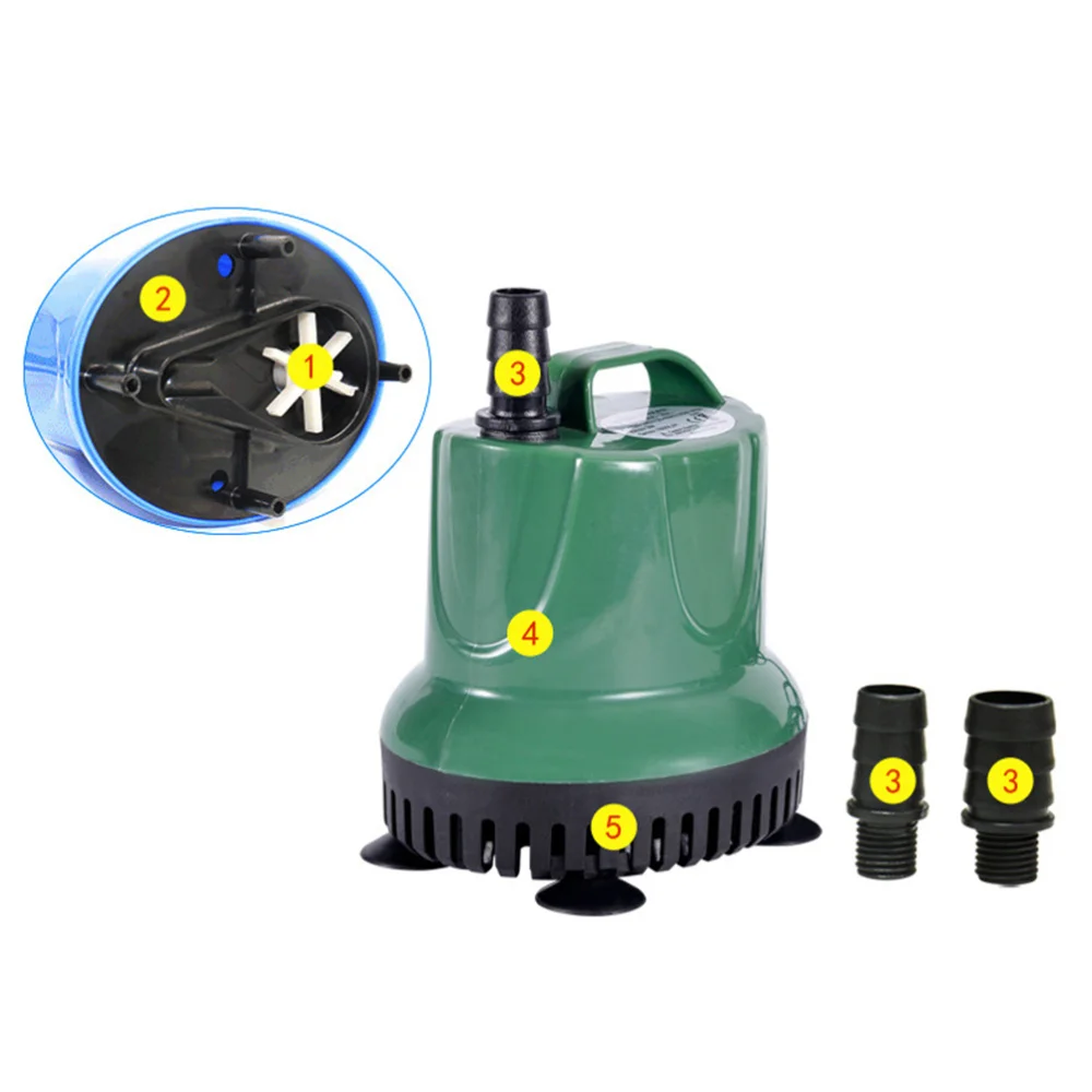 

Aquarium Circulation Submersible Pump Fish Tank Mini Pump with UK Plug Green