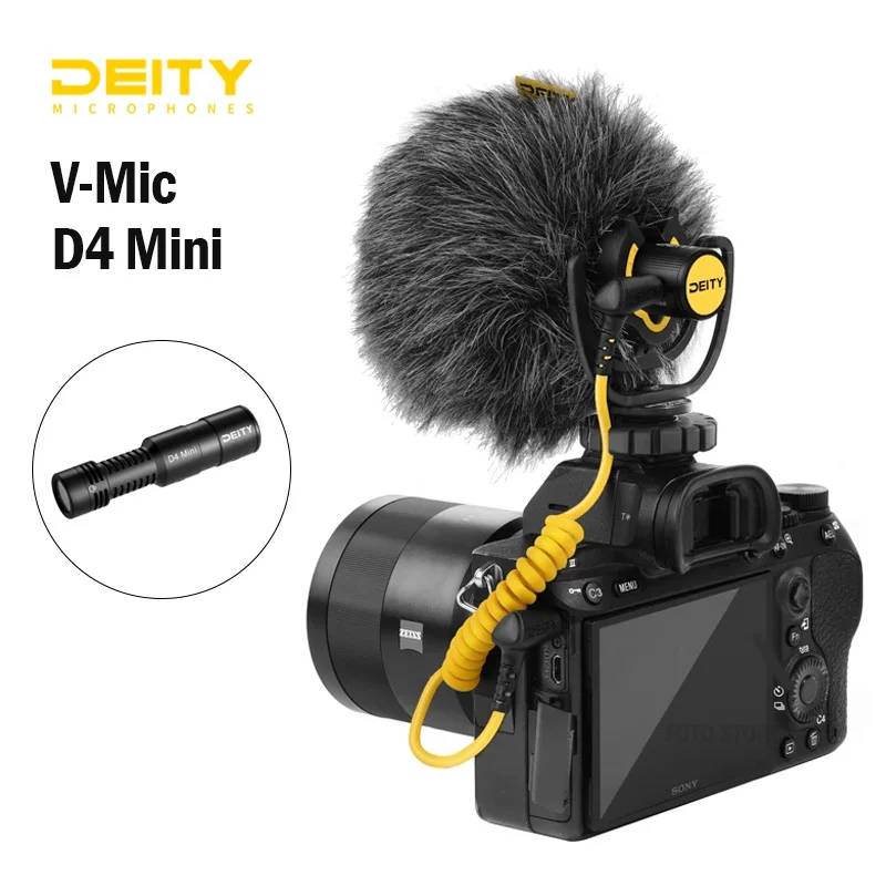 Deity V-Mic D4 Mini Microphone Head Mic TRS 3.5MM for Vlog Video Studio DSLR Camera smartphone iPhone | Электроника