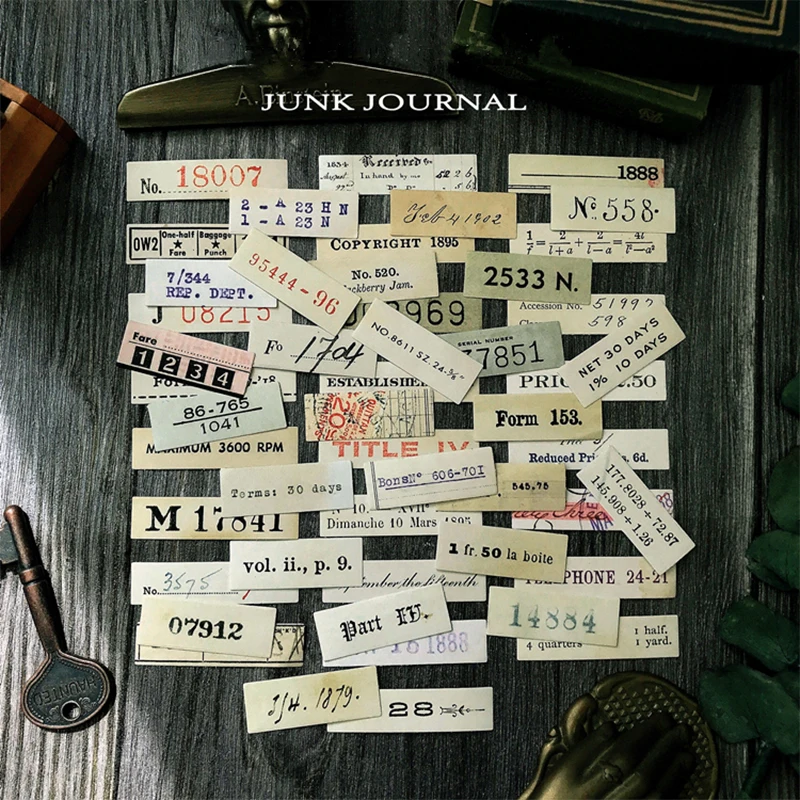 

25 шт./компл. винтажная цифровая лента с почтовыми отметками