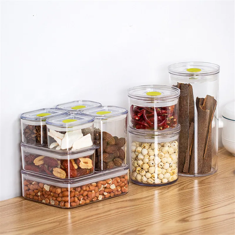 Кухонный Контейнер для хранения пластиковые коробки пищевых продуктов