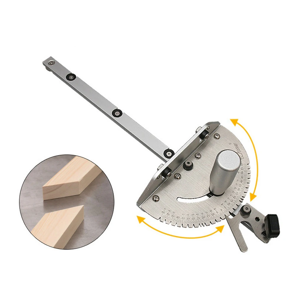 

Push Handle 450mm Mortise Backing Left Limit Stopper T Rail Push Kit for Table Saw Engraving Machine Woodworking Tool