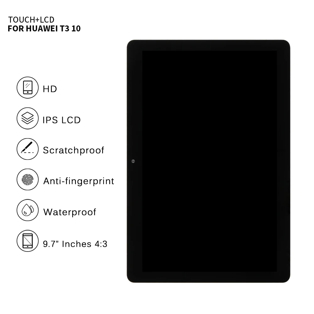 Для Huawei T3 10 дисплей для MediaPad ЖК с матрицей дигитайзер сенсорного экрана в сборе