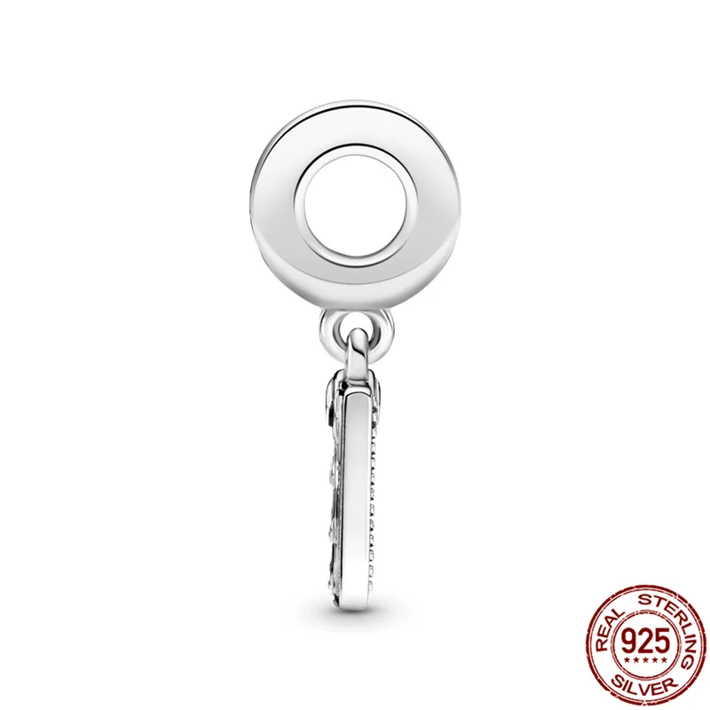 

2021 New 100% 925 Sterling Silver Movie Punch Board Charm Fit Original 3mm Bracelet&Bangle Making Fashion DIY Jewelry For Women