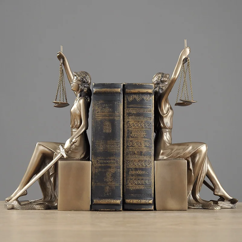Justice Fair Themis статуи оправдания богиня скульптура Смола ремесло украшение дома