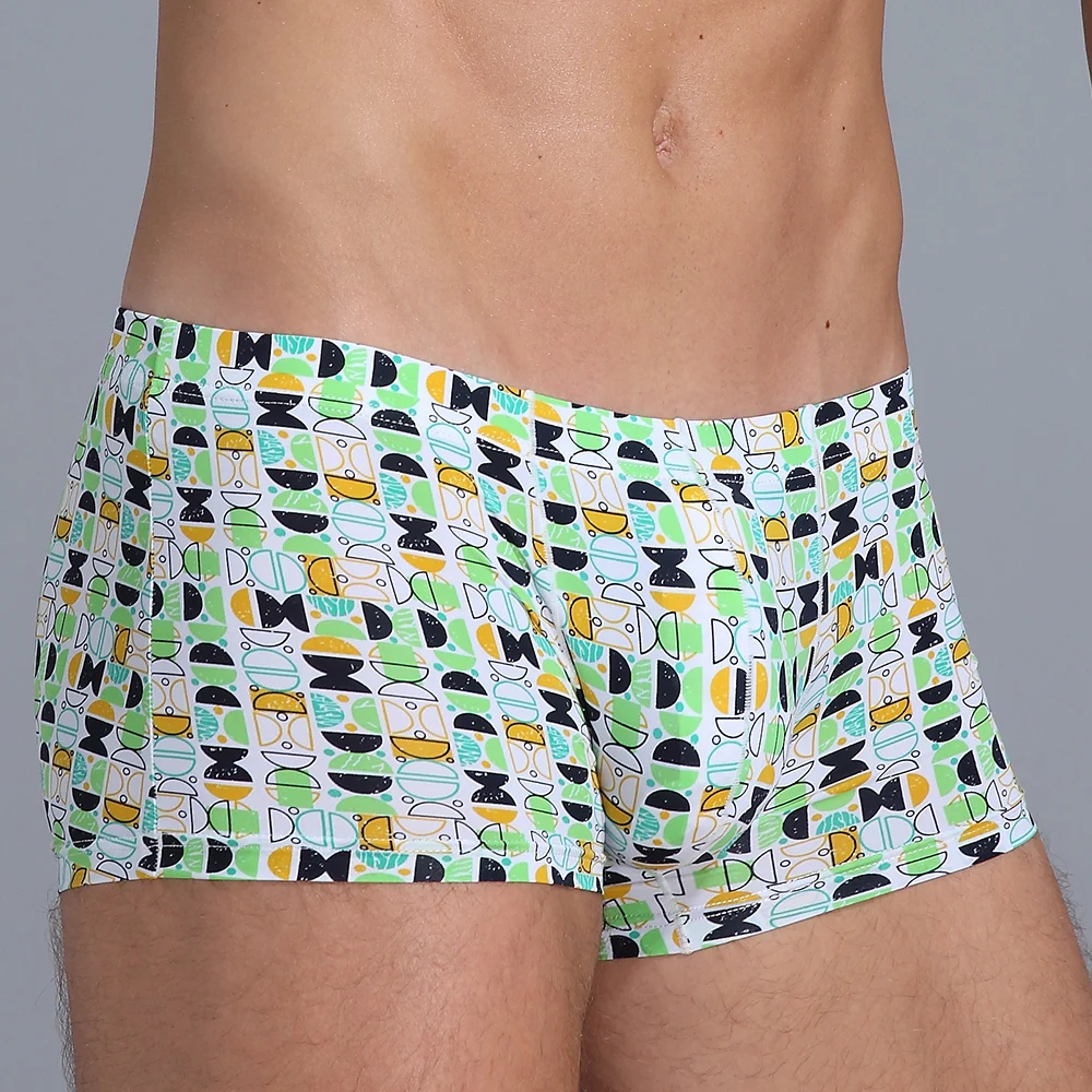 Для мужчин пикантные трусы-боксеры Стрейчевые дышащий Нижнее белье с мешочком