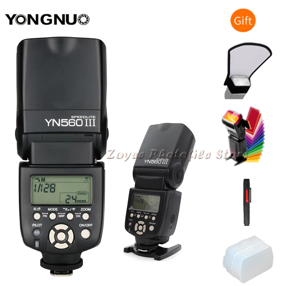 Беспроводная вспышка YONGNUO YN 560 III IV для камер Nikon Canon Olympus Pentax DSLR|yongnuo flash speedlite|yn560