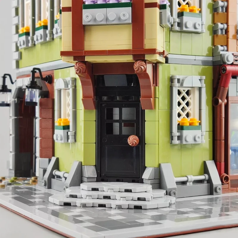 

In Stock ZHEGAO QL0919 Creator MOC Stree View Series Corner Mall Building Blocks 3473pcs Bricks Toys Sets Compatible Creative