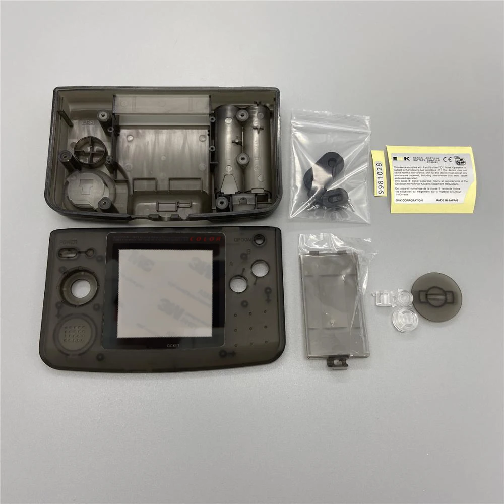 Capa de Plástico para Substituição para Snk Reparo de Cor de Bolso Ngpc Negra