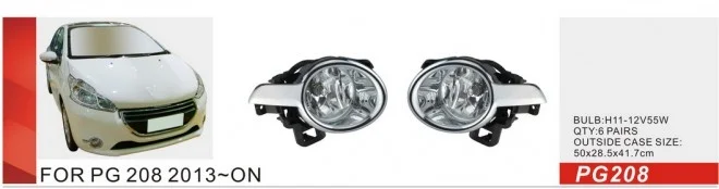 

Qirun fog lamp assembly lights+covers+wires+switch for Peugeot 208 2013~ON