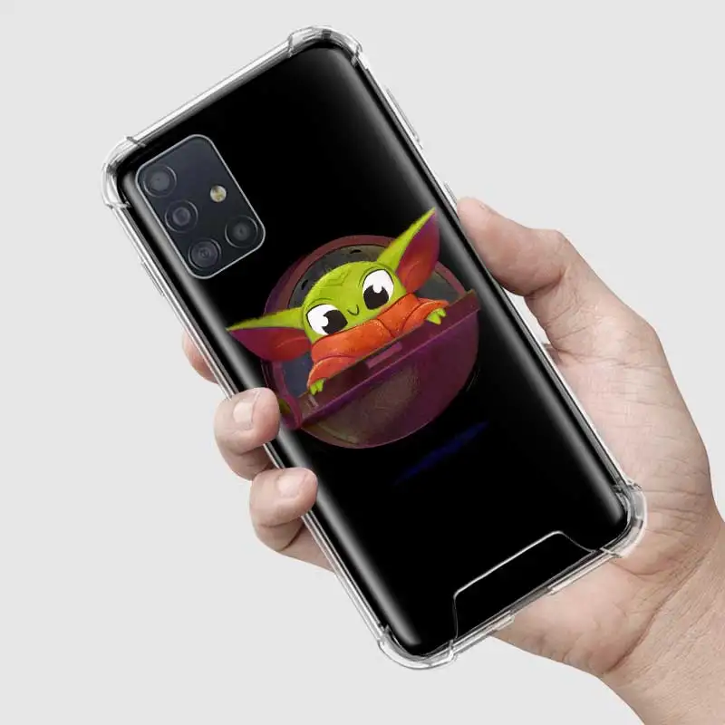 

BaBy Yoda Popular Sport Capa For Samsung Galaxy A51 A71 A41 A31 A21s A21 M51 M31 M21 Airbag Anti-Fall TPU Sac Phone Cases