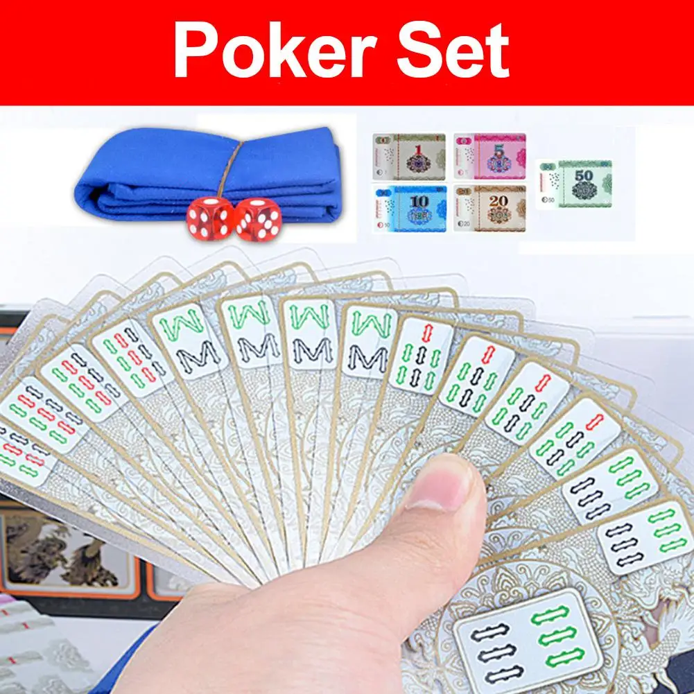 Китайская традиционная настольная игра в маджонг водонепроницаемая легкая