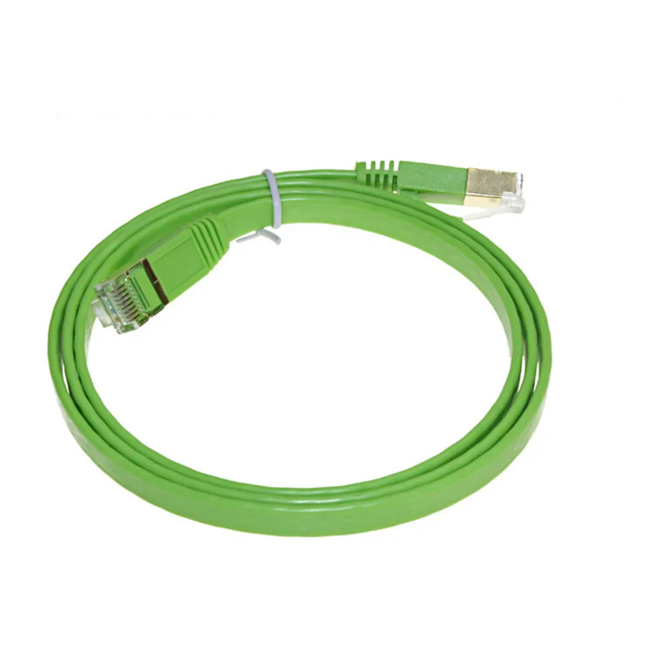 Плоский кабель Ethernet Cat7 0 5 HDMI 1 м 2 3 зеленый Цвет: белый черный голубой Cat 7 сетевой