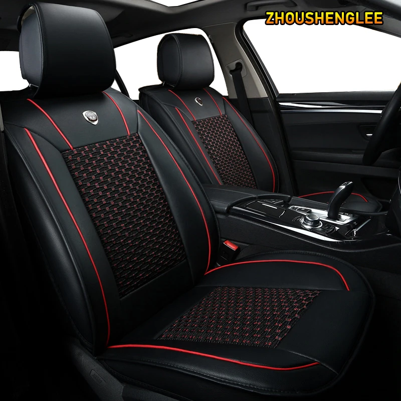 

ZHOUSHENGLEE 1 pcs front car seat cover For renault captur duster logan fluence 2013 kadjar megane laguna auto accessories seats
