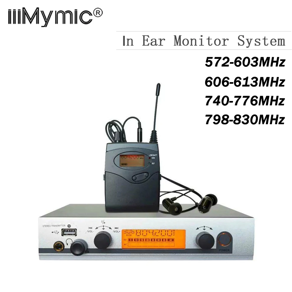 

EW 300 SR 300 IEM G3 Monitoring System , Wireless in ear Monitor Professional for Stage Performance, Church
